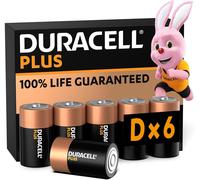 6 X DURACELL D Plus Power Alkaline Batteries DURALOCK LR20 MN1300 Longest Expiry