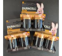 6 X DURACELL D Plus Power Alkaline Batteries DURALOCK LR20 MN1300 Longest Expiry