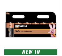 6 X DURACELL D Plus Power Alkaline Batteries DURALOCK LR20 MN1300 Longest Expiry