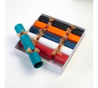 6 x Eco-Friendly Christmas Cracker Kit (12" / 31cm) - DIY Make Your Own Christmas Crackers - Choose Colour. (Assorted 6)