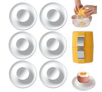 6 X Egg Cups & 1 X Egg Desheller, Egg Shell Opener, Egg Cups 6, Egg Cup Holders, Stackable and Storage, Egg Cooker, Kitchen Cookware for Kids Breakfast, Camping