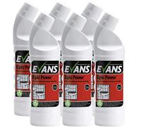 6 x Evans Epic Power Toilet and Washroom Cleaner Descaler 1LTR
