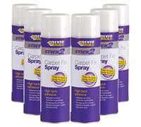 6 x Everbuild Carpet Adhesive Sticking Spray Glue - 500ml