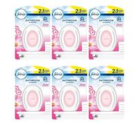 6 x Febreze 2in1 Bathroom ,Small Spaces Air Freshener 7.5 ml - Blossom & Breeze