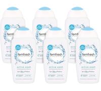 6 x Femfresh Intimate Hygiene Triple Action Deodorising Wash 250ml