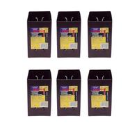 6 x Fence Post Holder 100mm posts Support Extender Brown for 100mm x 100mm posts (4") Eliza Tinsley Swiftpost, Pack of 6
