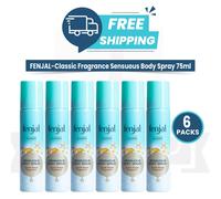 6 X Fenjal Classic Luxury Sensuous Body Spray 75ml