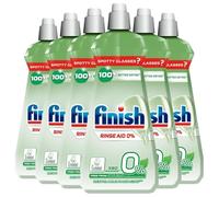 6 x Finish 0% Dishwasher Rinse Aid 400ml