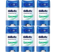 6 x Gillette ALOE SCENT Deodorant Antiperspirant Clear Gel Stick 70ml - NEW