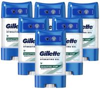 6 x Gillette Antiperspirant Hydrating Clear Gel 70ml - Eucalyptus
