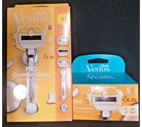 6 x GILLETTE VENUS PRO COMFORTGLIDE COCONUT SCENTED WITH OLAY PLUS HANDLE SEALED