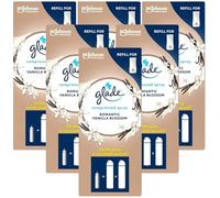 6 X Glade Compressed (Touch & Fresh) Air freshner Refill 10ml - Romantic Vanilla Blossom