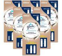 6 X Glade Compressed (Touch & Fresh) Air freshner Refill 10ml - Romantic Vanilla Blossom