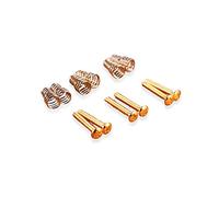 6 x Gold Single Coil Pickup Screws for Wilkinson Vintage Stratocaster, Telecaster, Guitars (Set of 6, Gold)