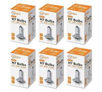 6 x H7 Bulbs (477/499) 12v 55W PX26d Car headlight Halogen Bulb New Boxed in Singles