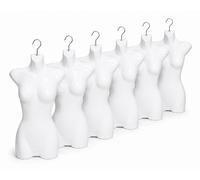 6 X Half Shell With Hooks Female Torso Mannequin Display Dress Form Torso