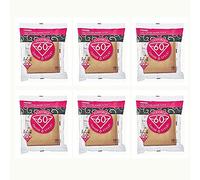 6 X Hario 02 100-Count Coffee Natural Paper Filters, 6-Pack Value Set (Total of 600 Sheets)
