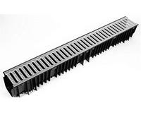 6 x Heavy Duty A15 Galvanised Channel Drainage Grating 1 metre 1m Length Clark Drain CD425 Water Rain Storm Shower Wetroom Garden Driveway