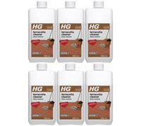 6 x HG Terracotta Floor Tile Cleaner Shine Restorer (Product 86) - 1 Litre