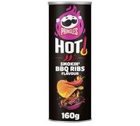 6 x Hot Smokin' BBQ Ribs Flavour Crisps 160g Gift Hamper "Deliciousness that brings a smile" Treat For All Occasions