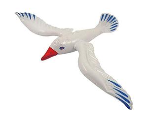 6 x Inflatable 76cm SeaGull Bird Hawaiian - Beach Fancy Dress Party Accessory