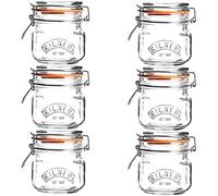 6 x Kilner Square 0.5 Litre Airtight Clip Top Preserve Jars 0025.510