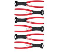 6 x Knipex 68 01 200 End Cutters Steel Fixers Cutting Nippers Nips 75359 80313