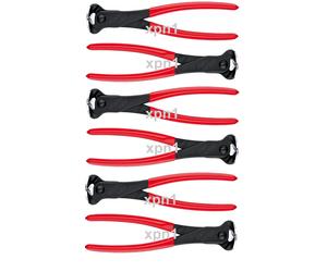 6 x Knipex 68 01 200 End Cutters Steel Fixers Cutting Nippers Nips 75359 80313