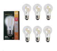 6 X LED 8W Light Bulb LAMP Filament Style ES GLS Warm White DIMMABLE 2700K