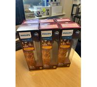 6 x LED Tubular T65 Lamps (6.5w E27 2000k) Philips Flame