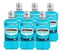 6 x Listerine Antibacterial Mouthwash Coolmint 500ml