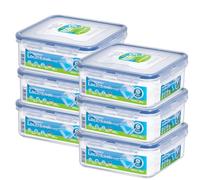 Lock&Lock Food Container HPL823 870ml Square Airtight 6-Pack