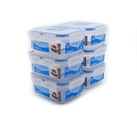 Lock & Lock Classics Rectangular Food Container with Leak Proof Locking Lid, 180ml (110 x 90 x 48mm)