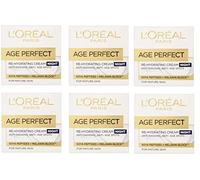 6 x L'Oreal Paris Age Perfect Re-Hydrating Cream Night 50ml