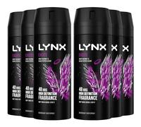 6 x Lynx 48 hrs Deodorant Body Spray 150ml - Excite