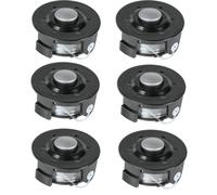 6 x Makita Grass Trimmer Spool 6m Line Metal Bump Head DUR181Z DUR193Z DUR180
