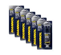 6 x Mannol 9905 epoxy metal 2K metal adhesive, 2K epoxy adhesive, two-components, 30 g.