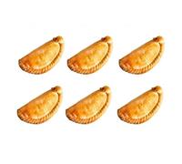 6 x Medium Gourmet Steak Cornish Pasties - Authentic Handmade Traditional Cornish Steak Pasties - Perfect for Lunch, Snacks, or Gifts