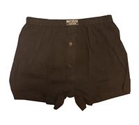 6 x Mens Big Sized Button Fly Jersey Boxer Shorts Natural Cotton Rich Colour:Dark Assorted (Plain) Underwear Size:2XL (XXL) (Big King Size XL Extra Large)