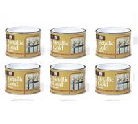6 x Metallic Gold Paint