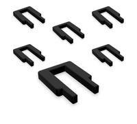 6 x Miele Dishwasher Basket Rail Wheel Lock Clip Clip - Replacement Part Number 9759810