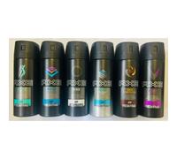 6 x MIX Axe ( Lynx) Deodorant Body Spray 150ml Black Apollo Dark