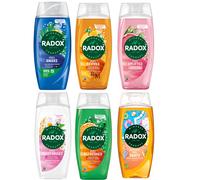 6 x Mixed Radox Mineral Therapy Shower Gel with Mood Boosting Fragrance 225ml