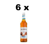 6 x Monin Premium Caramel Sugar Free Syrup 1L FULL CASE BBE 28/02/25 CHEAP BULK