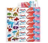 6 X Multipack Bundle - Aqua-Fresh Splash Toothpaste 3-8 Years Strawberry Flavour (3X 50ml) - Kids Toothpaste (Pack of 6)
