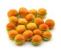 6 x MyTinyWorld Dolls House Miniature Filled Golden Rolls