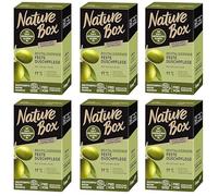 6 x Nature Box Pampering Solid Shower Care with Olive Fragrance, Natural Cosmetics, 100 g (Pack of 6)