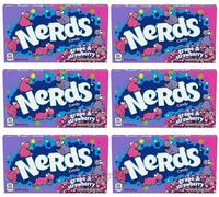 6 x NERDS Grape & Strawberry Theatre Box 141g