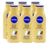 6 x NIVEA Cocoa Butter Body Lotion Moisturising Skin Care Soft Smooth 400ml
