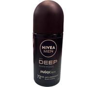 6 x Nivea Deep Dark Wood roll-on men's deodorant (50 ml)